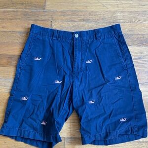 Navy Blue Vineyard Vines American Whales Men Shorts